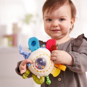 Teether Cuddly Rainbow Round Activity Toy - HABA USA
