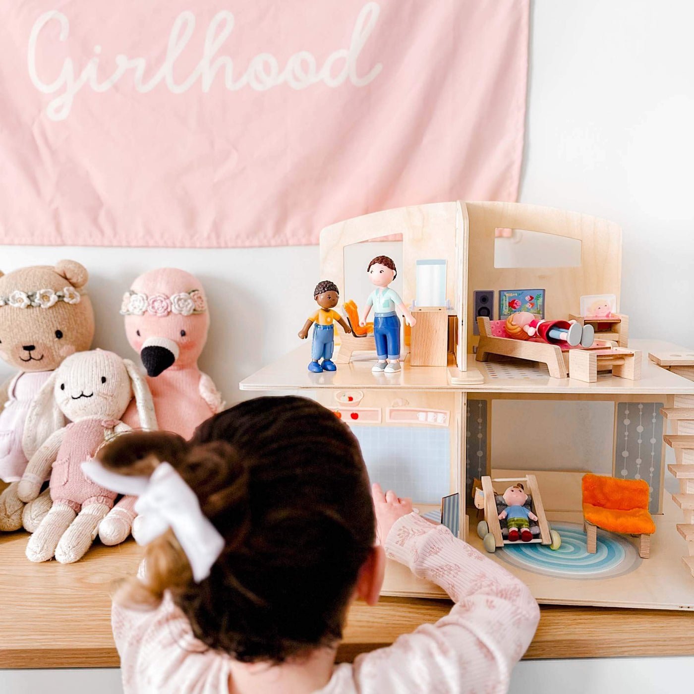 Little Friends Dollhouse Town Villa with Furniture - HABA USA