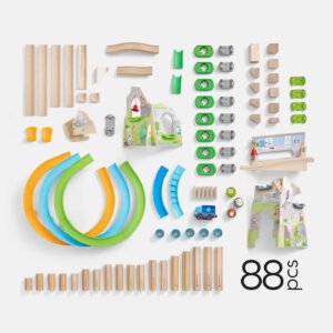 Kullerbu Mountain Adventure Track Set includes 88 pieces