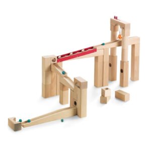 HABA Marble Run Large Set with marbles and hanging bell