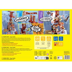 Rhino Hero - Super Battle Stacking Game back of box